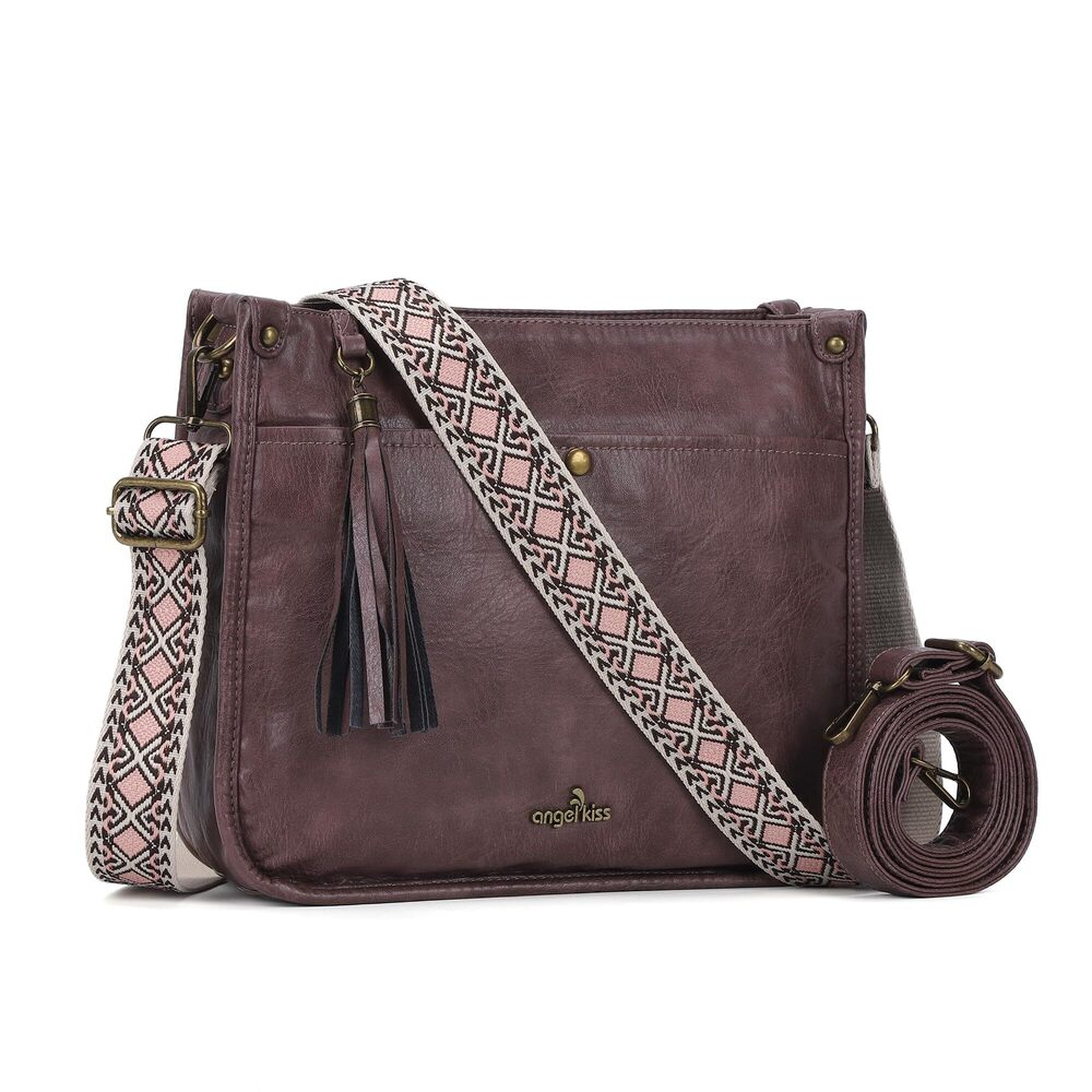 9152 Crossbody Bags Trendy Vegan Leather Hobo Purses Shoulder Handbags